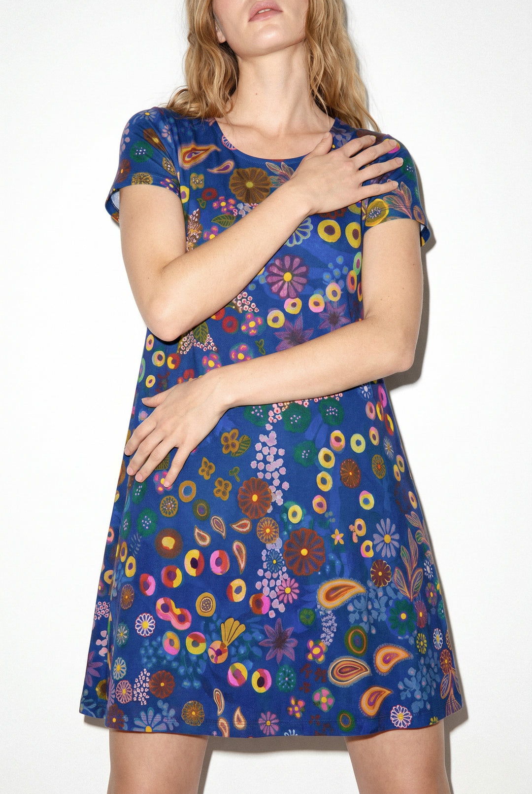 Milano Dress - Colourama, Navy