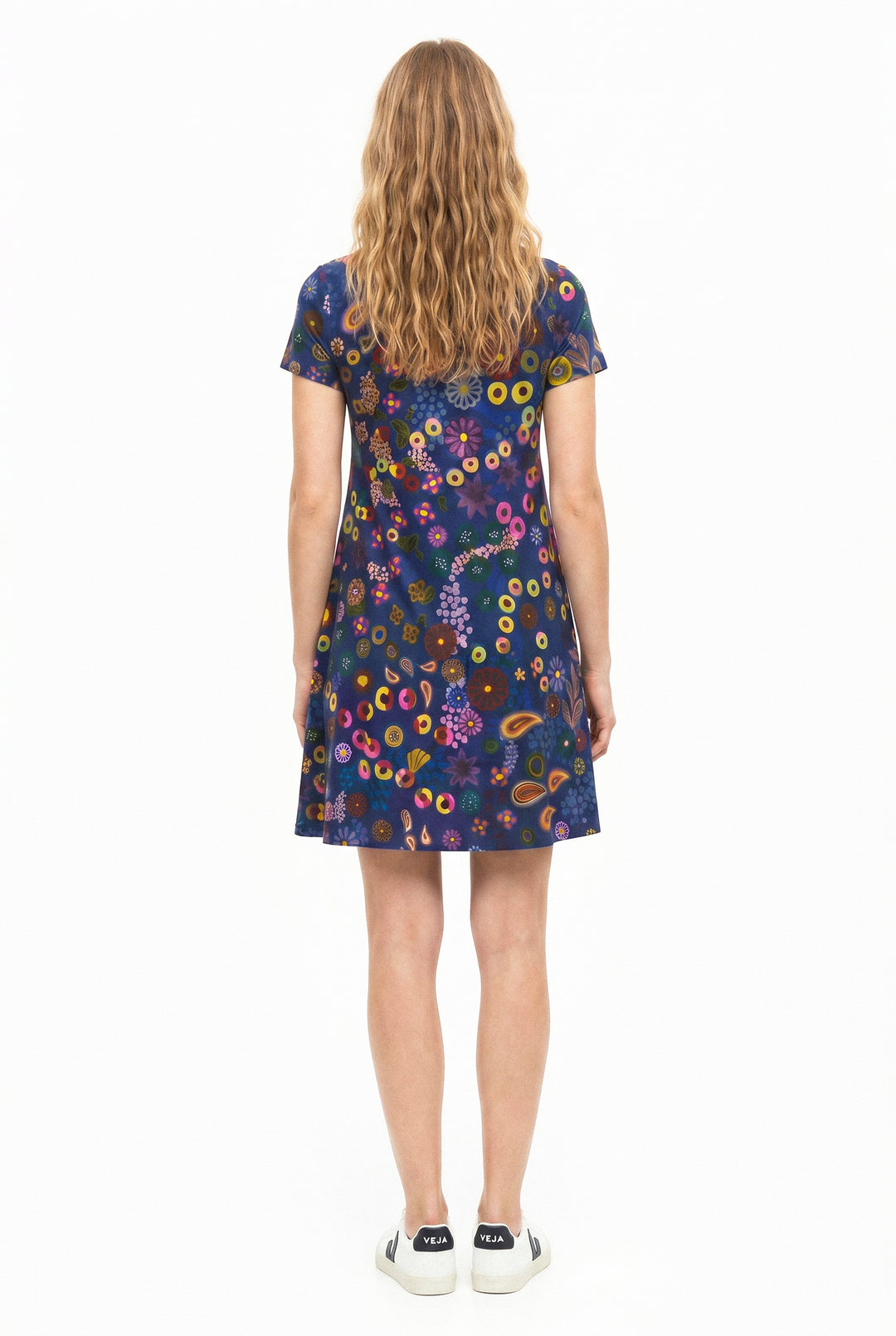 Milano Dress - Colourama, Navy