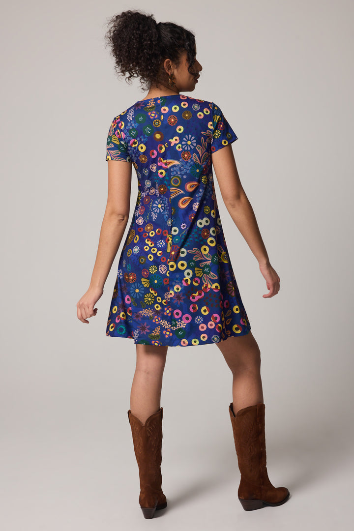 Milano Dress - Colourama, Navy
