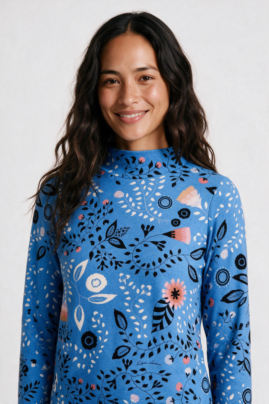Mock Neck -  Spindle Vines