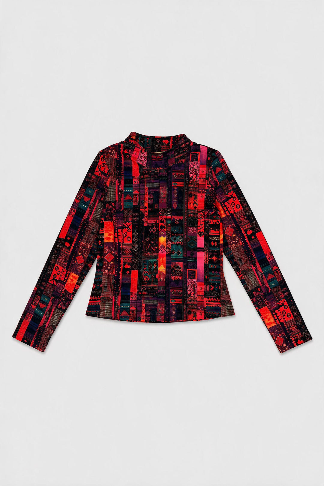 Mock Neck -  Woven Books