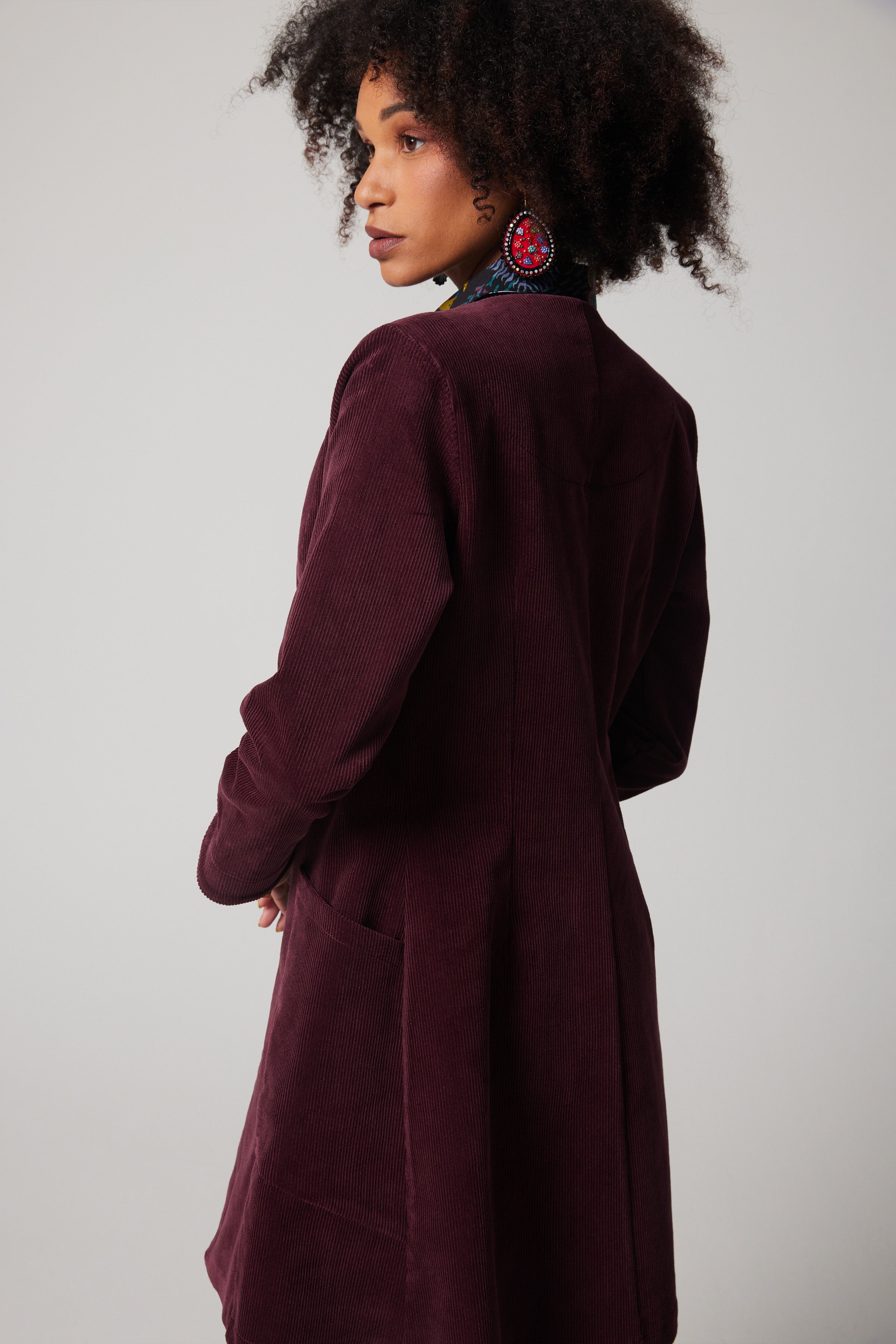 Mystery Coat - Burgundy