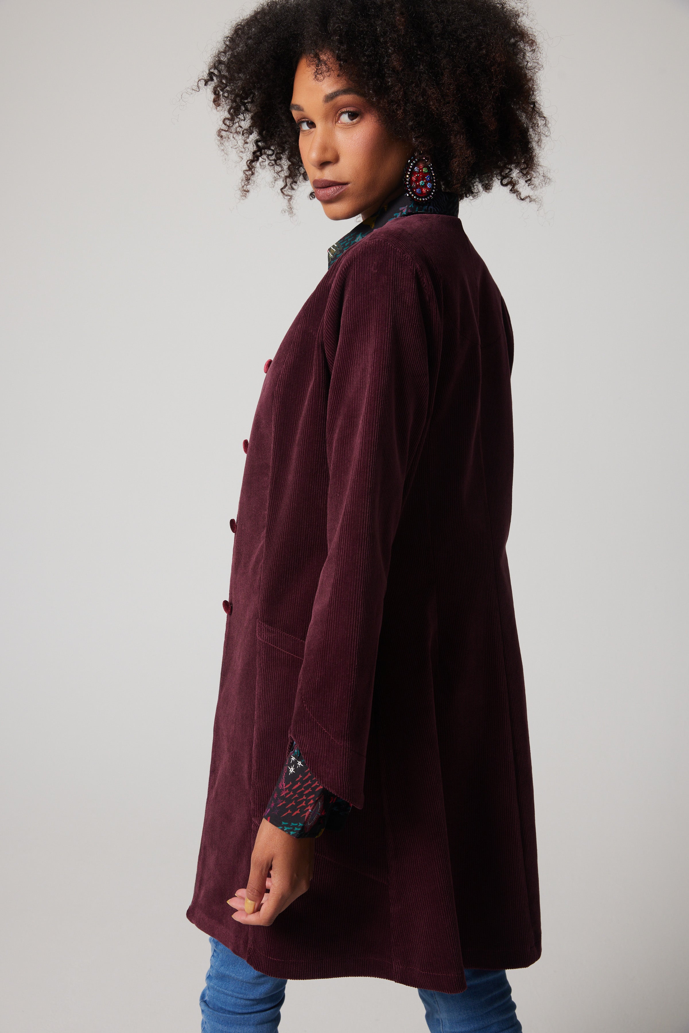 Mystery Coat - Burgundy