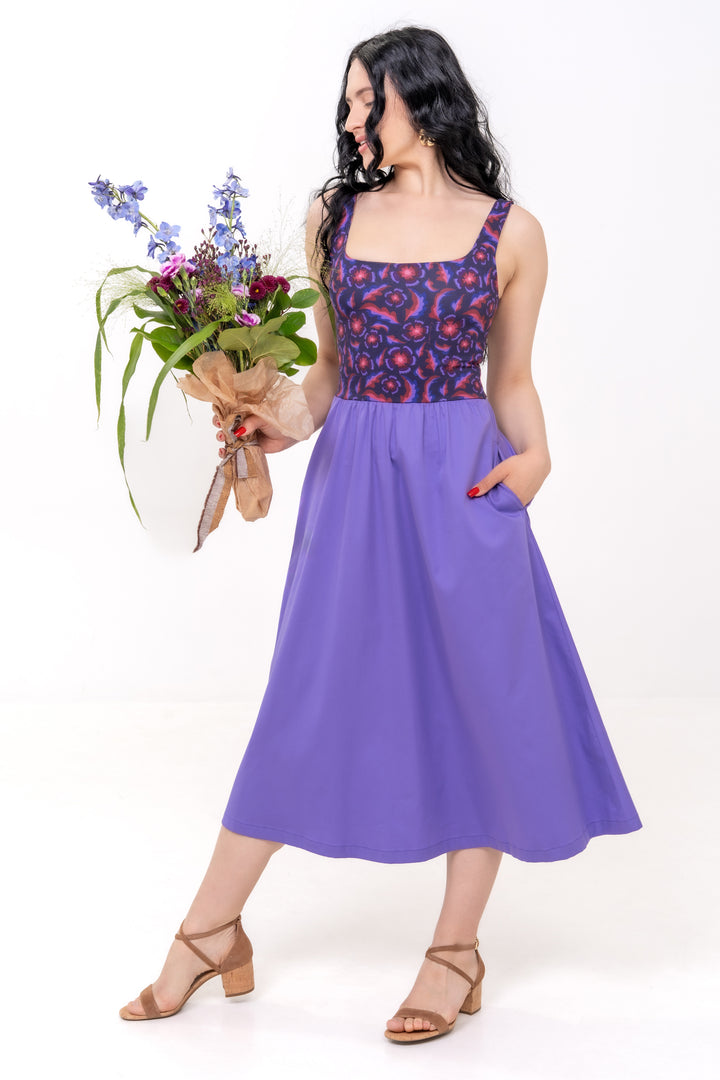 Nouvelle robe classique - Gertrude, Marine