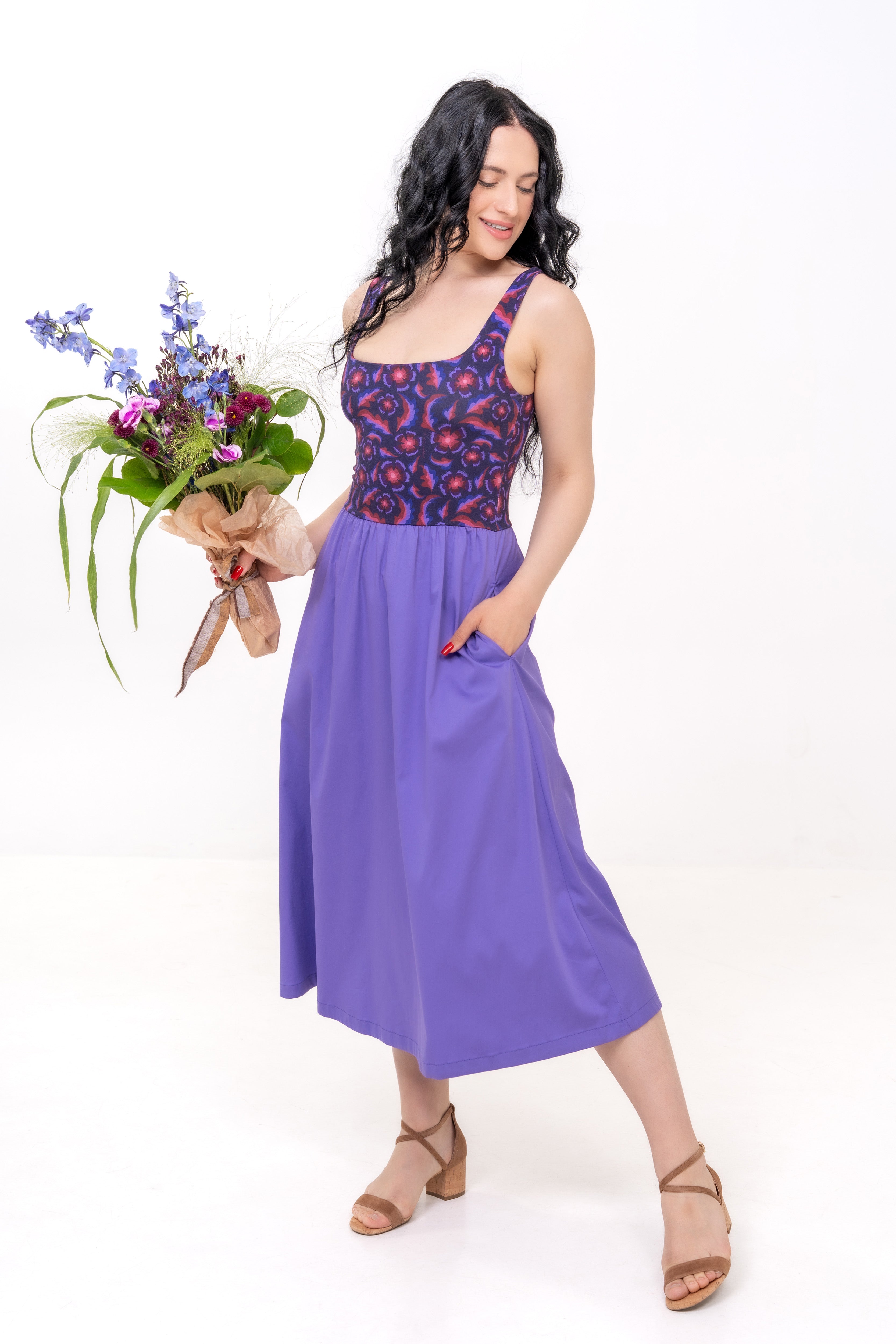 New Classic Dress - Gertrude, Navy
