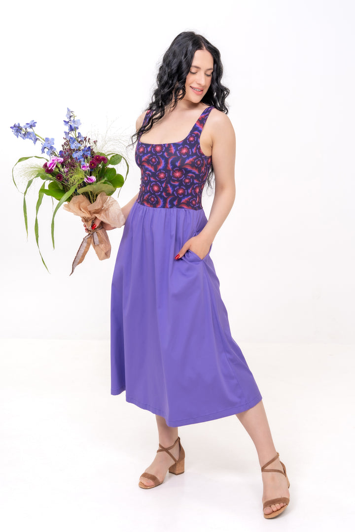 Nouvelle robe classique - Gertrude, Marine