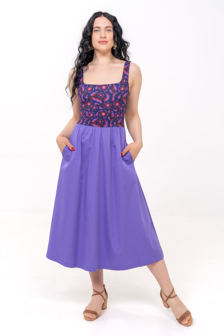 Nouvelle robe classique - Gertrude, Marine