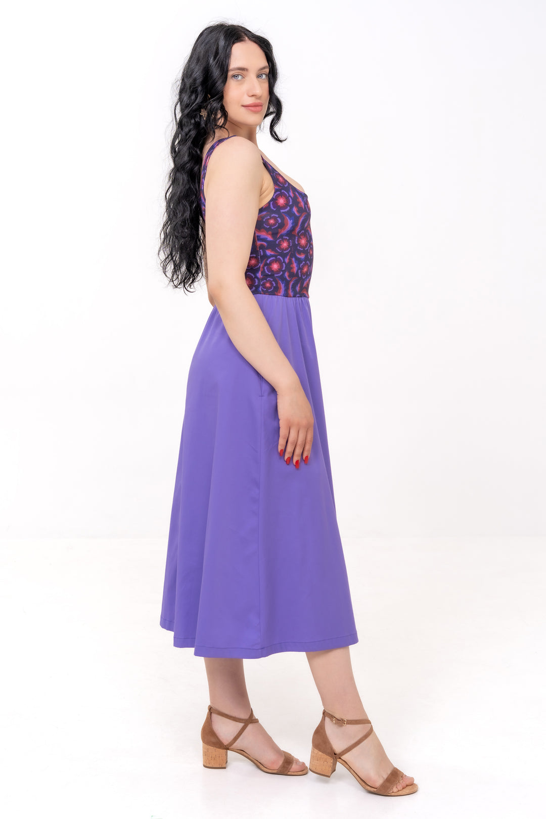 Nouvelle robe classique - Gertrude, Marine