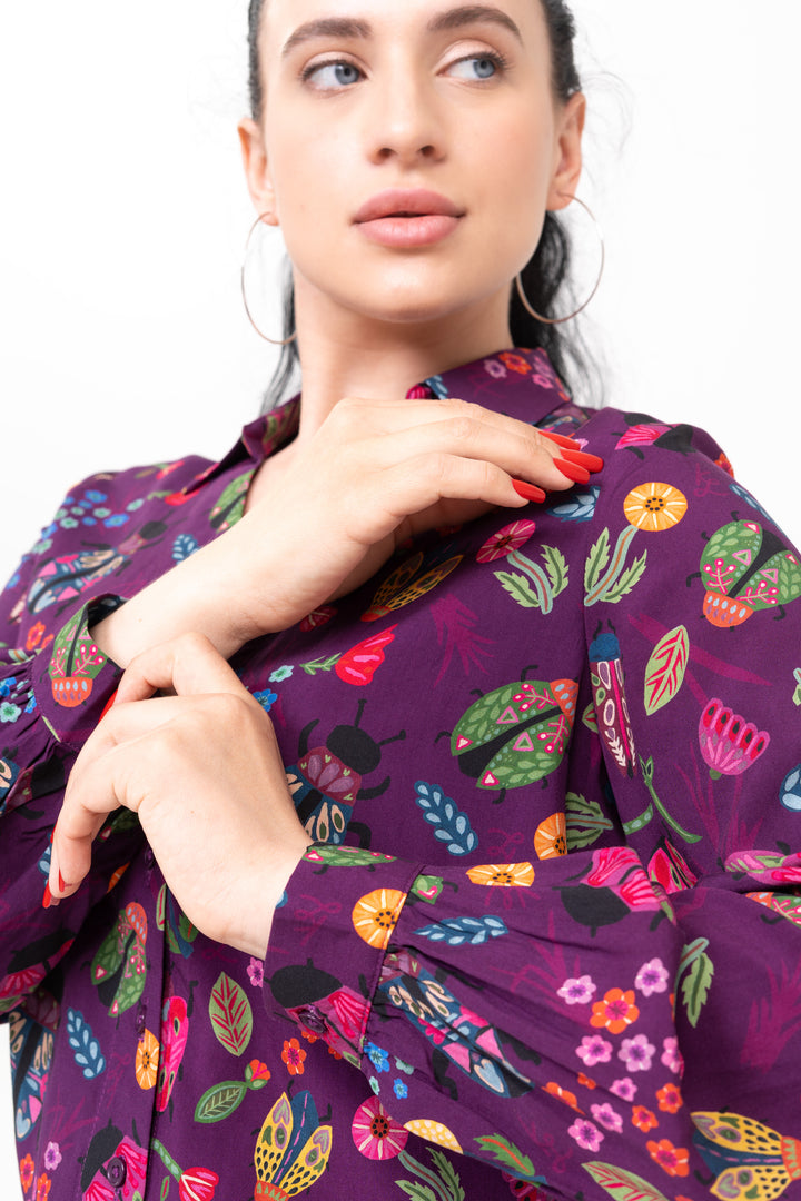 Open Collar Shirt - Scarabs