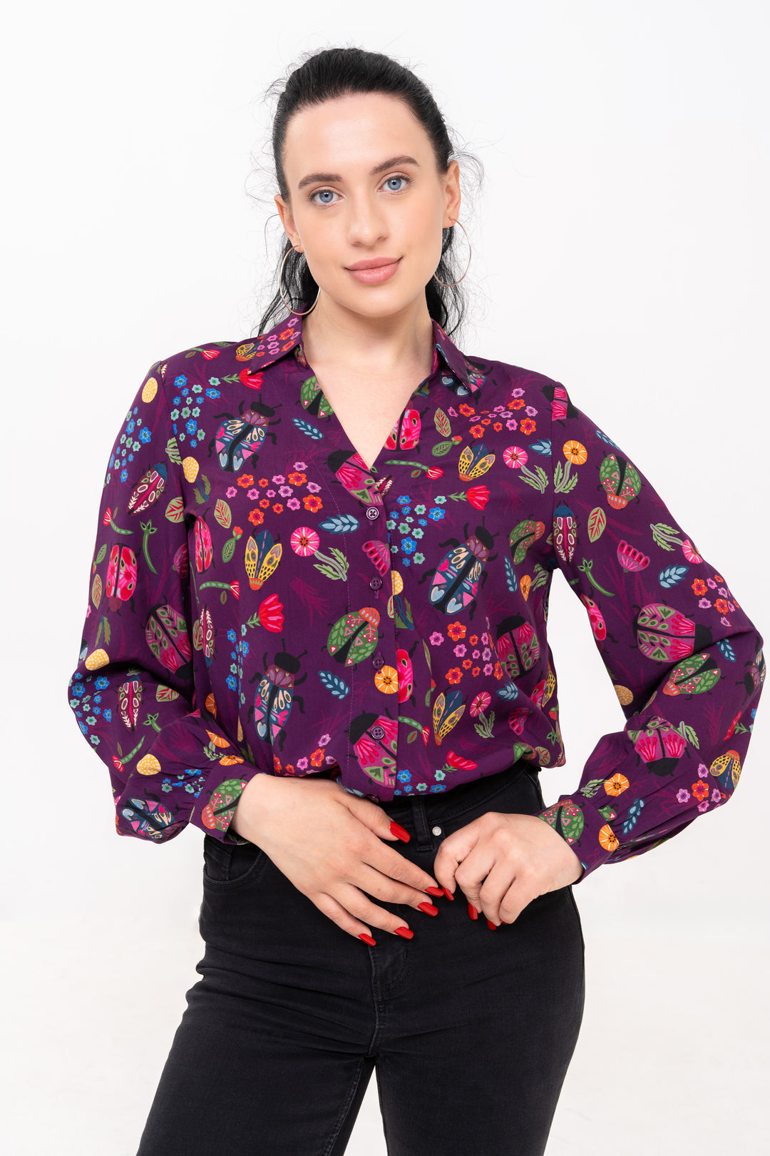 Open Collar Shirt - Scarabs