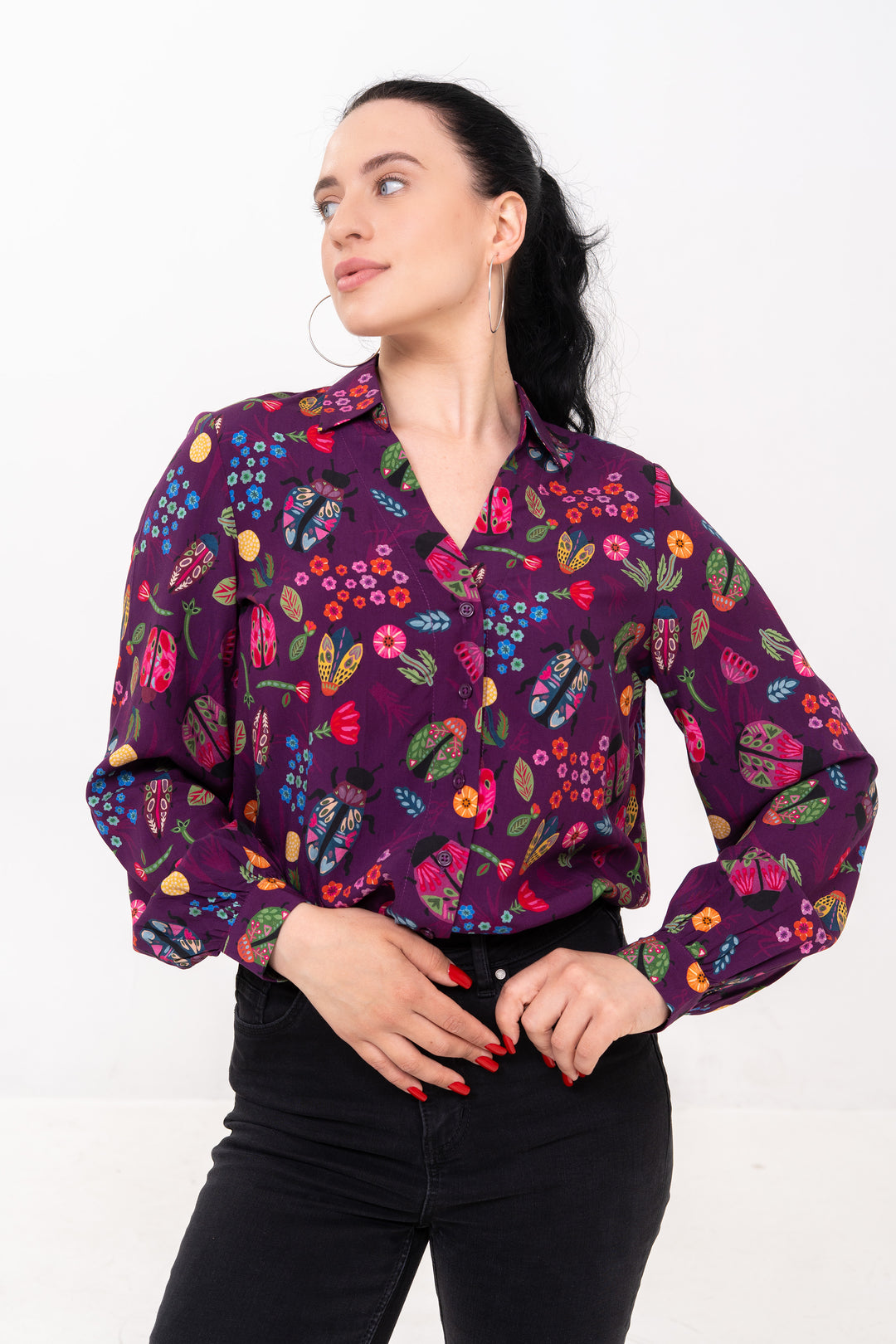 Open Collar Shirt - Scarabs