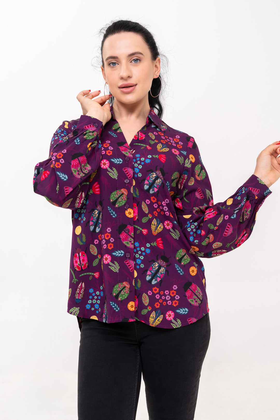 Open Collar Shirt - Scarabs