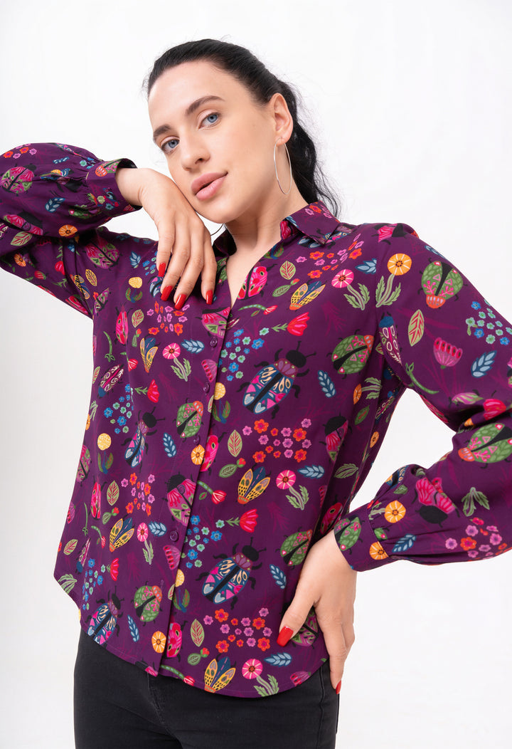 Open Collar Shirt - Scarabs