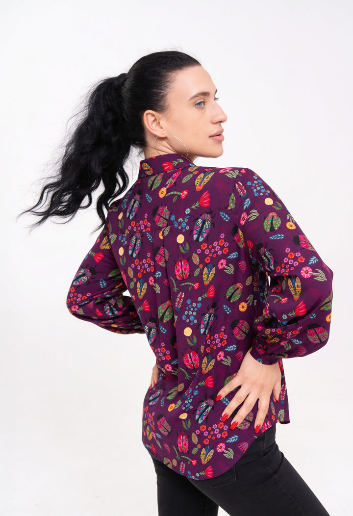 Open Collar Shirt - Scarabs