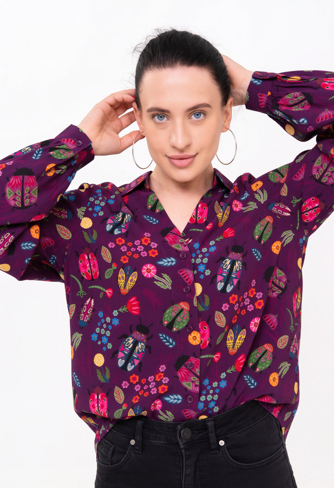 Open Collar Shirt - Scarabs