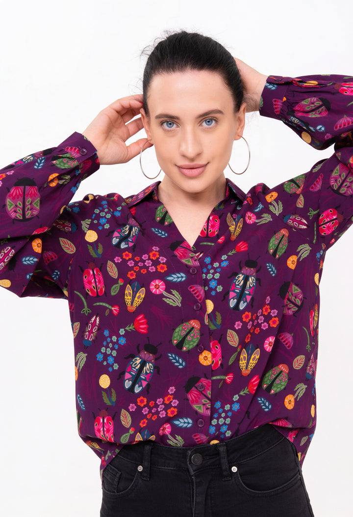 Open Collar Shirt - Scarabs