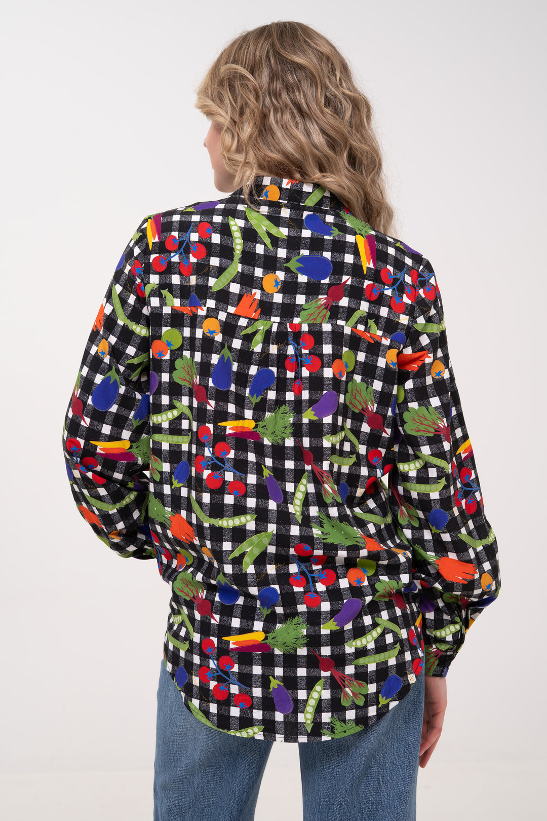 Open Collar Shirt - Veggies