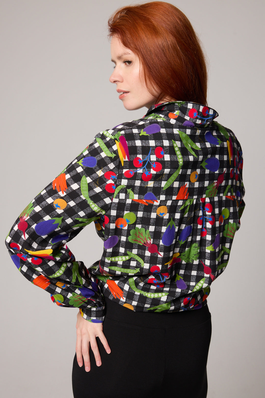 Open Collar Shirt - Veggies