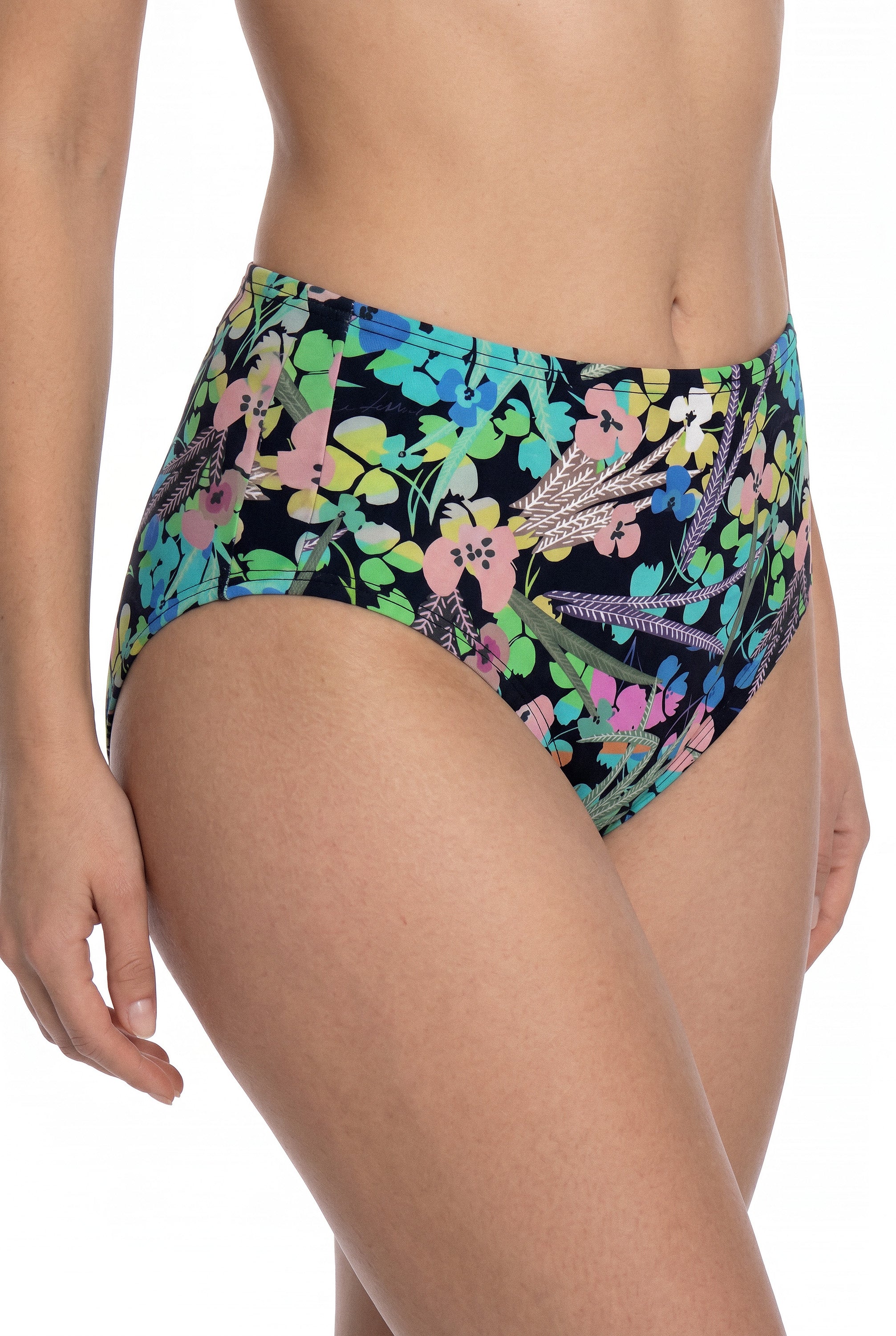 Organic cotton Panties - Wildflowers, Black
