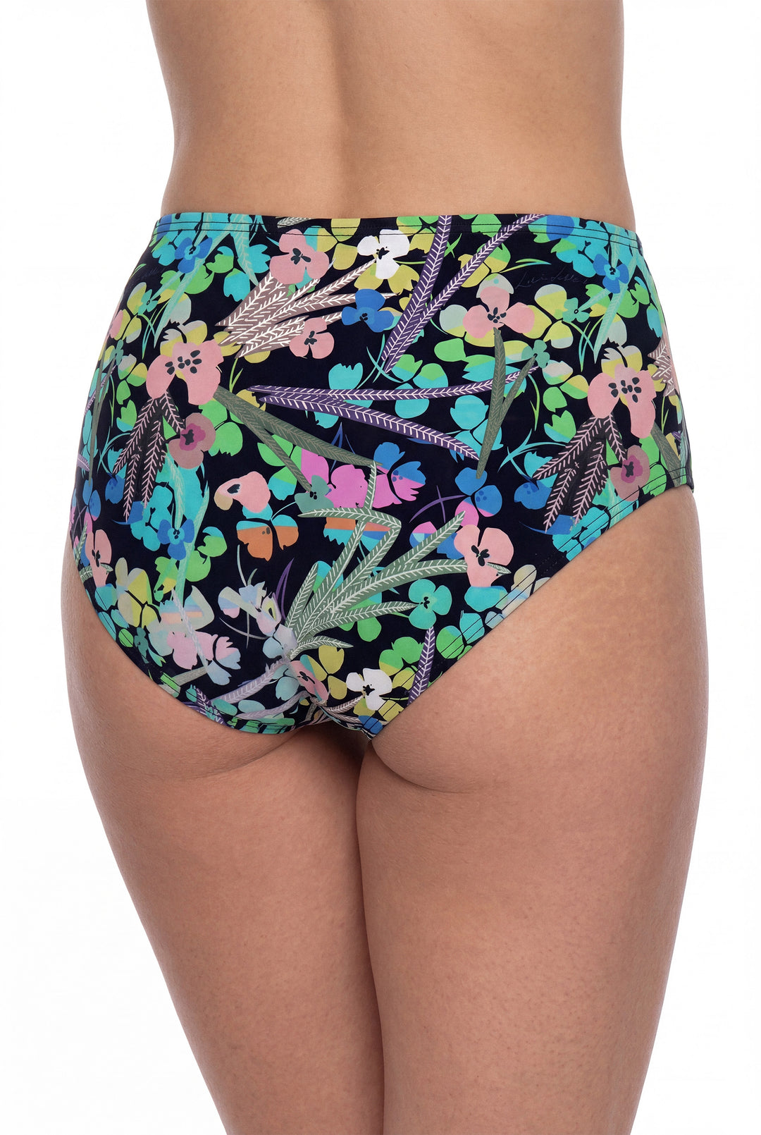 Culotte en coton bio - Fleurs sauvages, Noir