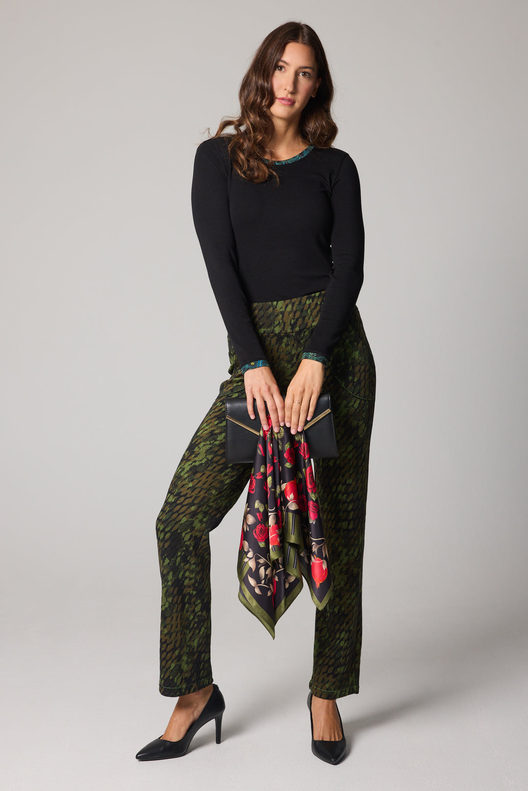 Silk Scarf - Roses