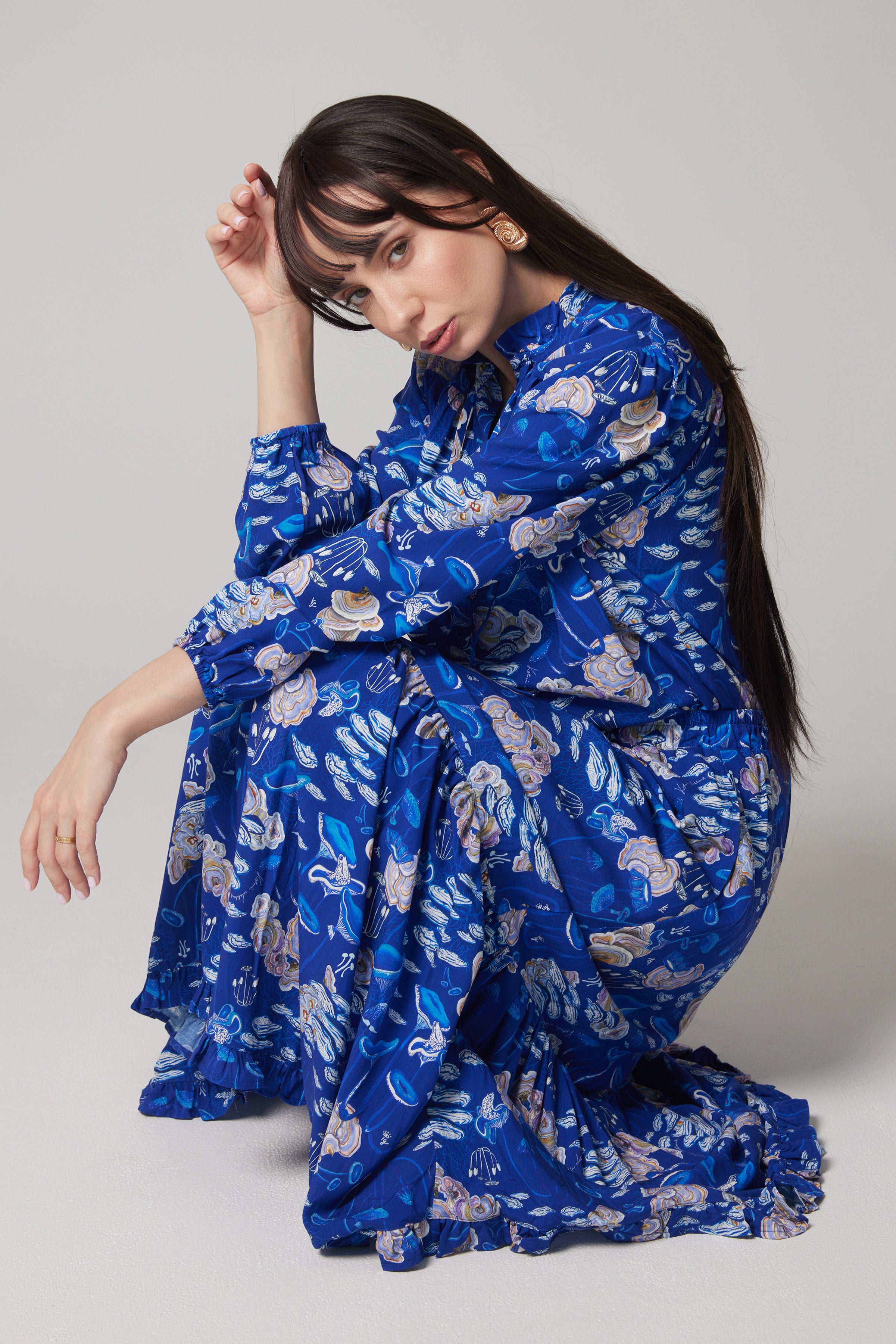 Blouse paysanne - Clair de lune