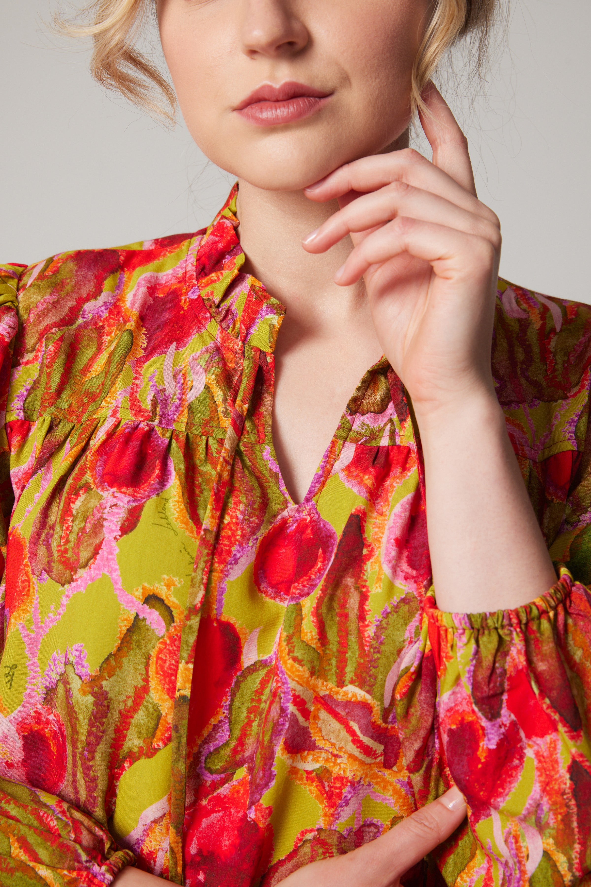 Blouse paysanne - Betteraves