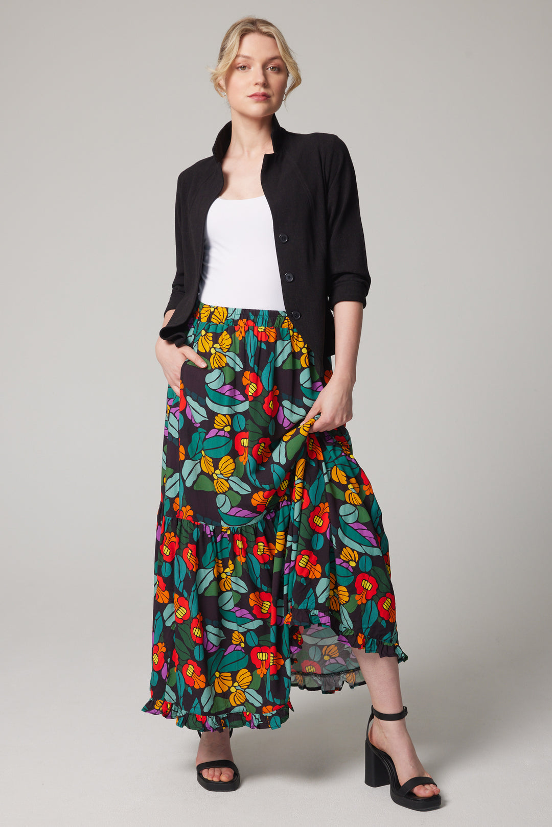 Tiered Maxi Skirt - Bloomcore