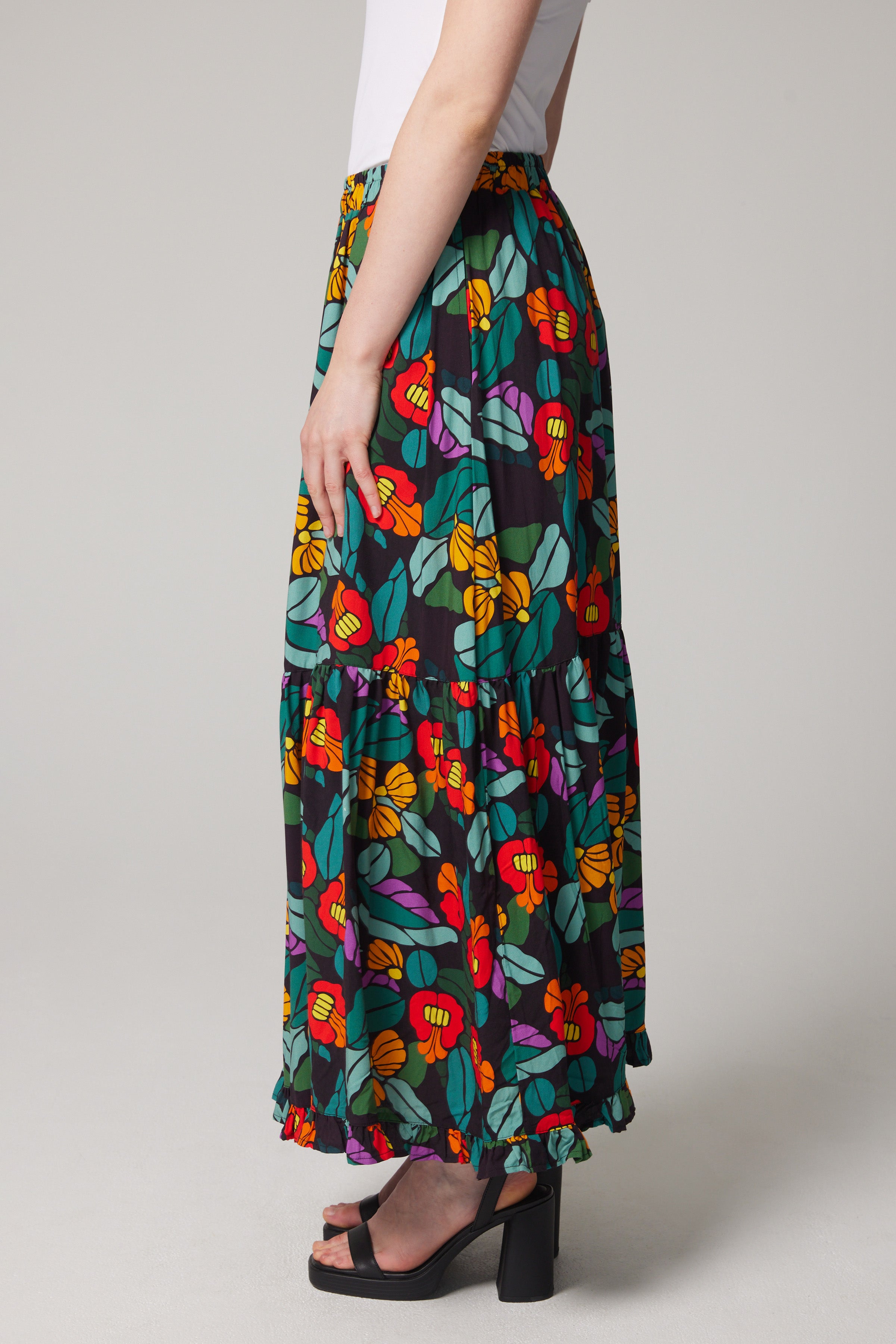 Tiered Maxi Skirt - Bloomcore