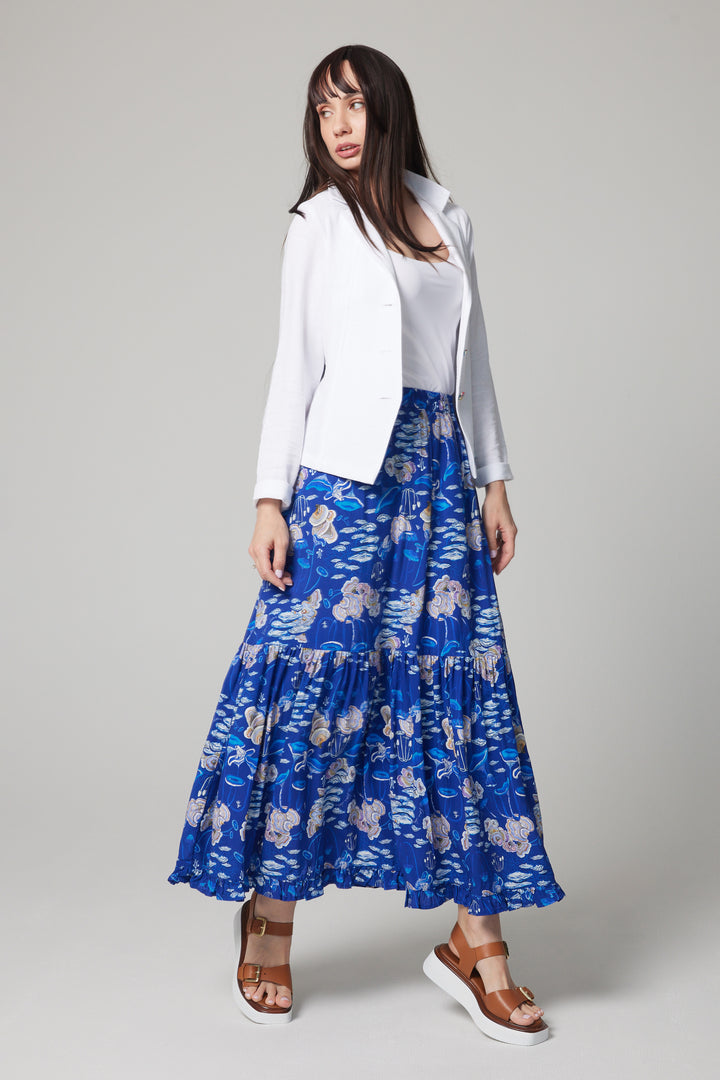 Tiered Maxi Skirt - Moonlit
