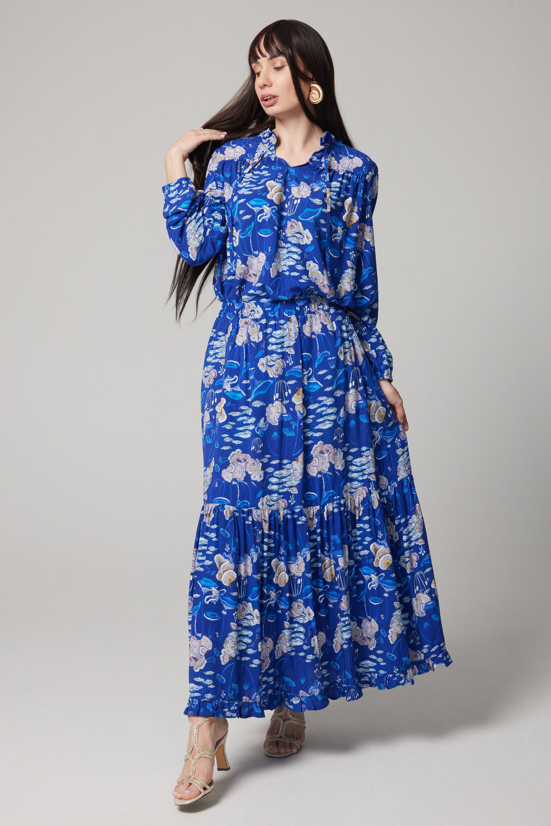 Tiered Maxi Skirt - Moonlit