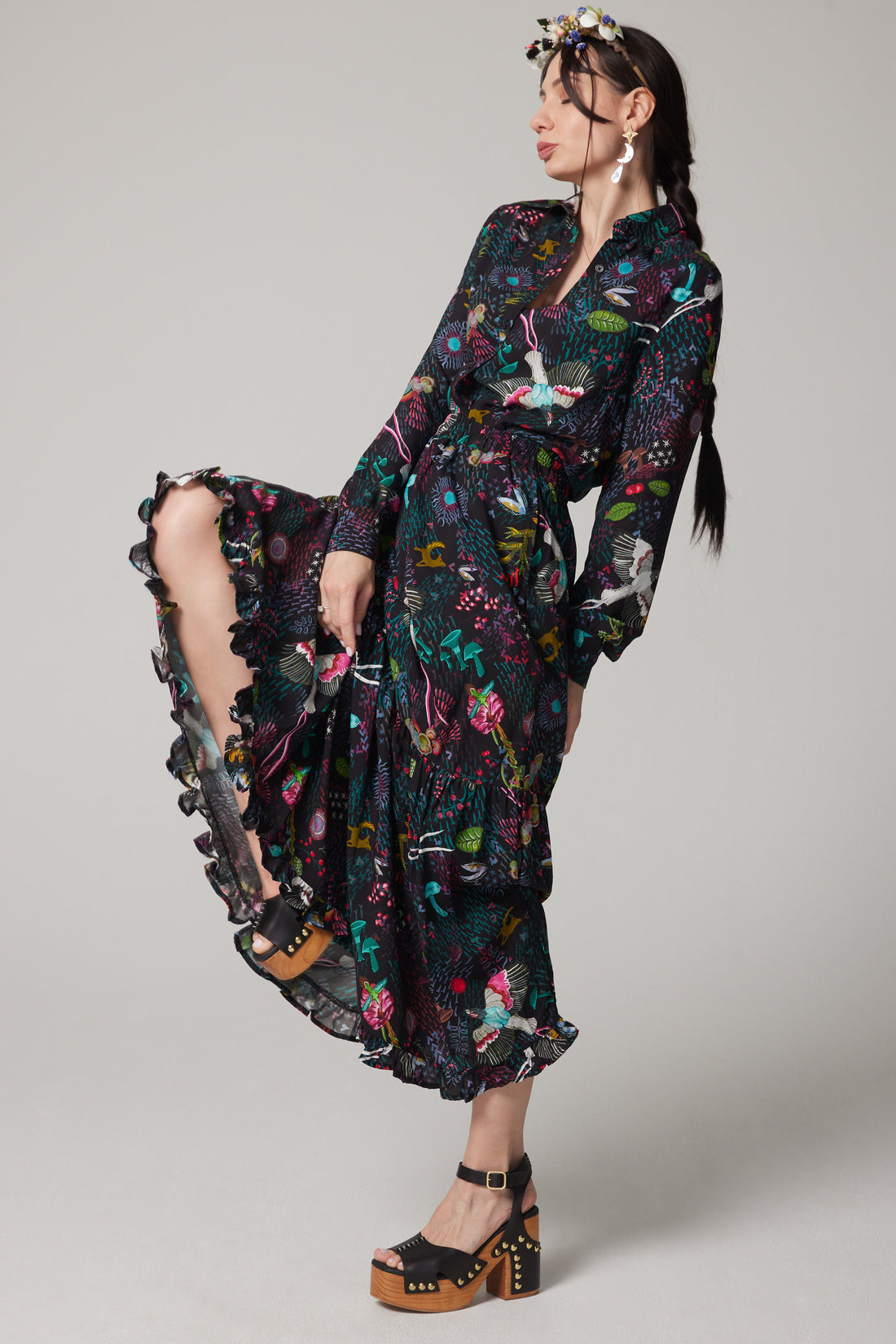 Tiered Maxi Skirt - Zephyr, second view