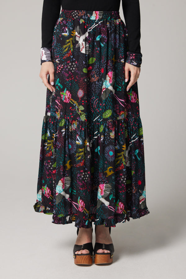 Tiered Maxi Skirt - Zephyr