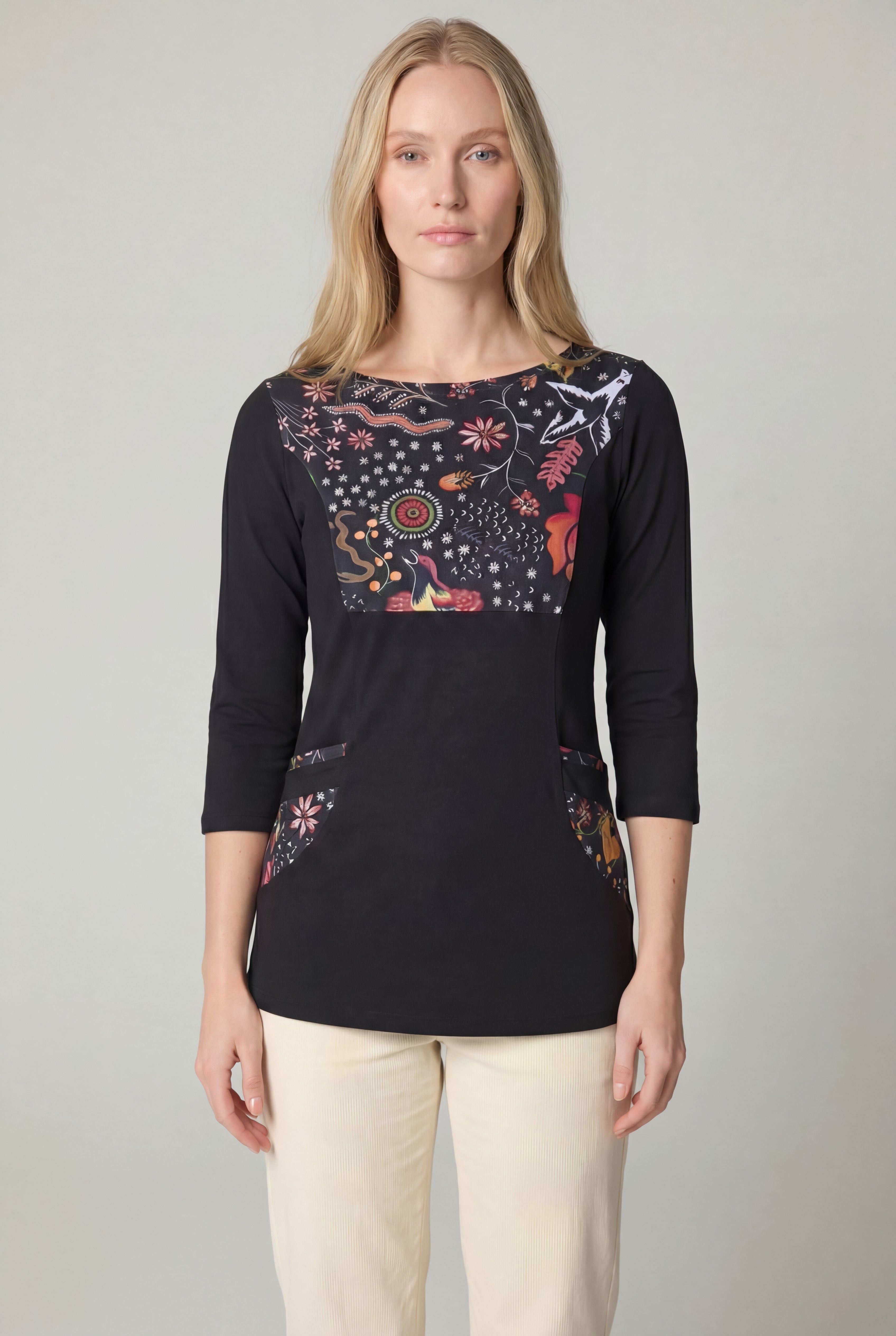 Tunique à panneau imprimé - Playa