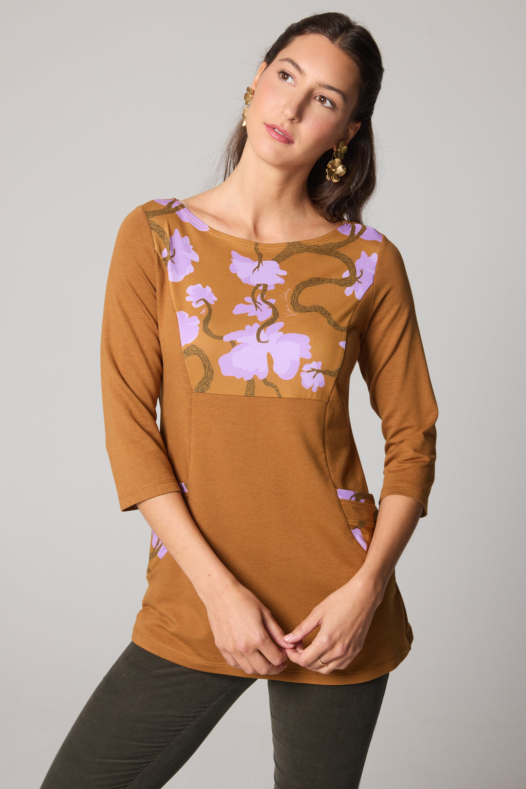 Print-Panel Tunic - Branches