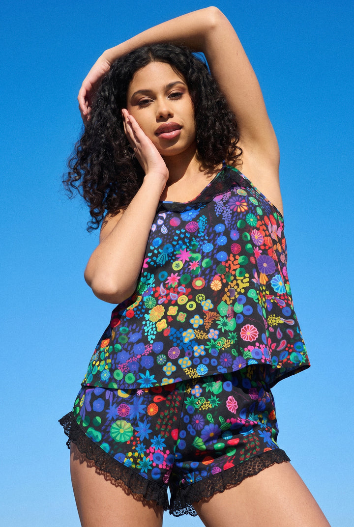 Pyjama Set - Colourama, Black