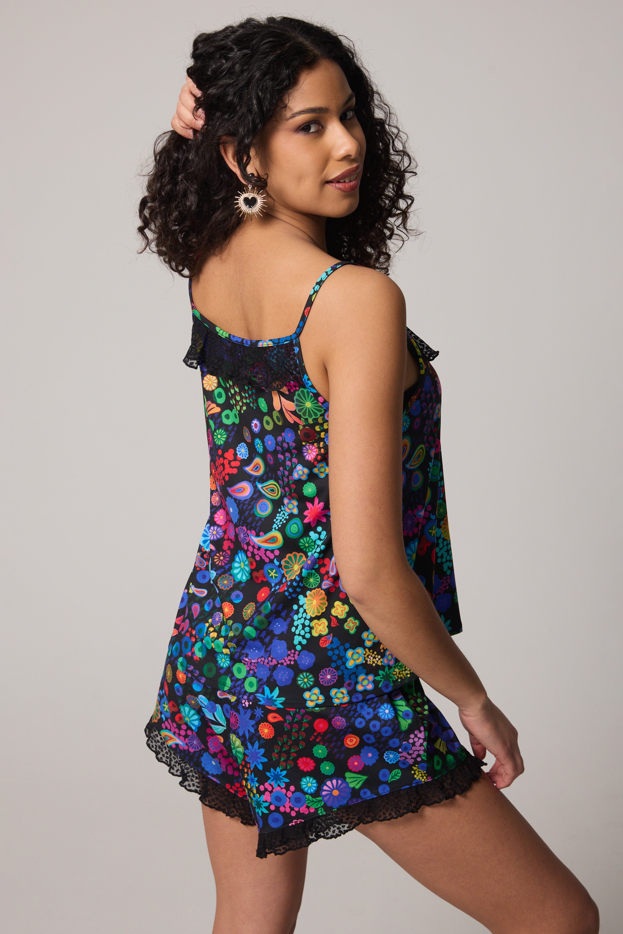 Pyjama Set - Colourama, Black