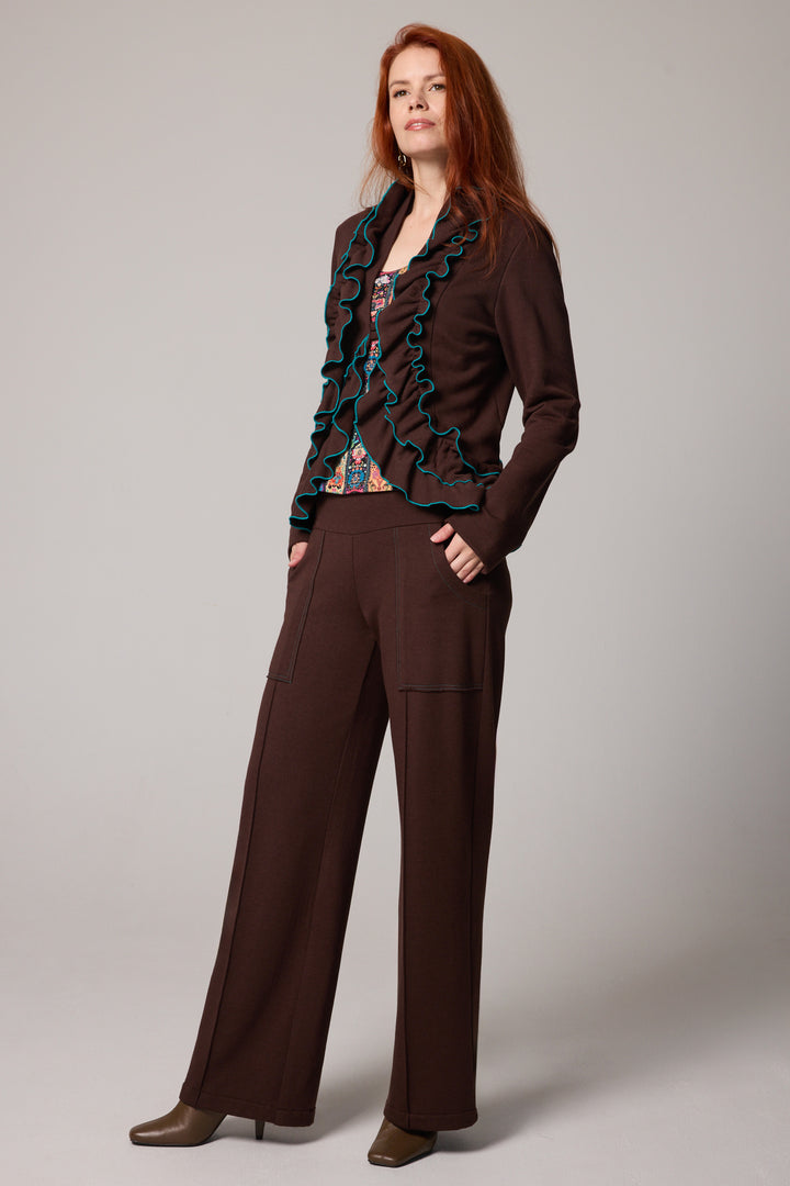 Veste Ruffle - Brun