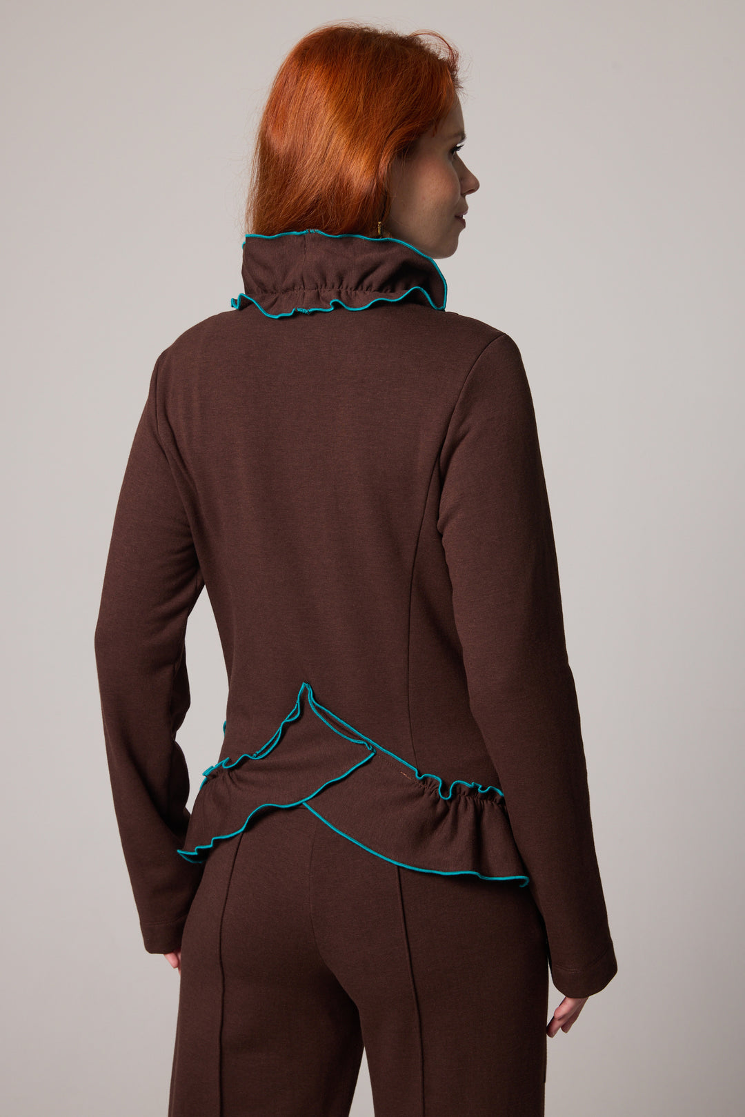 Veste Ruffle - Brun
