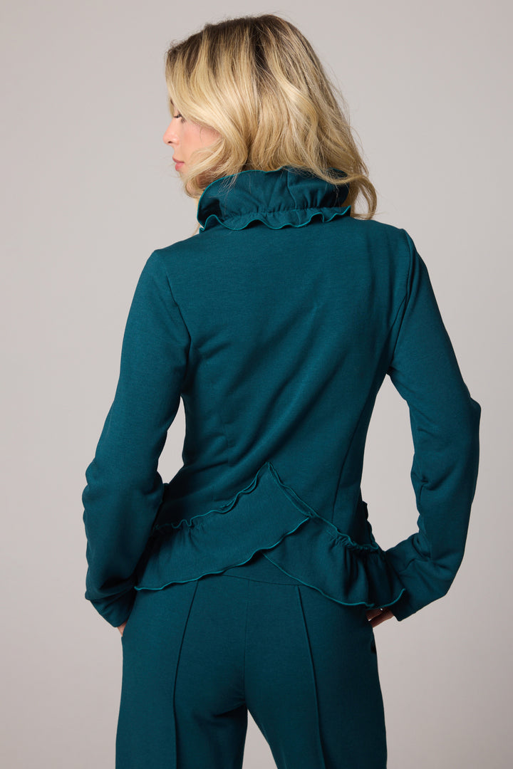 Veste Ruffle - Sarcelle