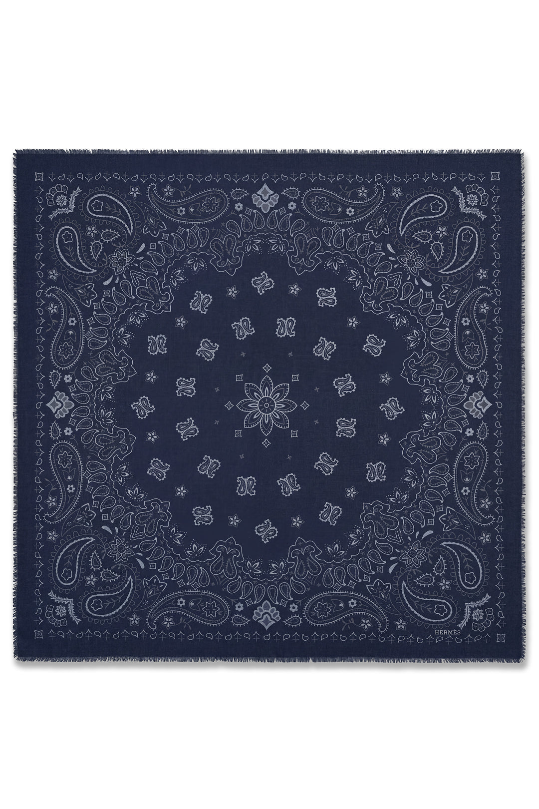 Large Square Scarf - Navy