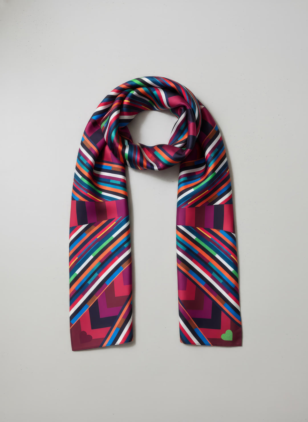 Silk Scarf - Lines