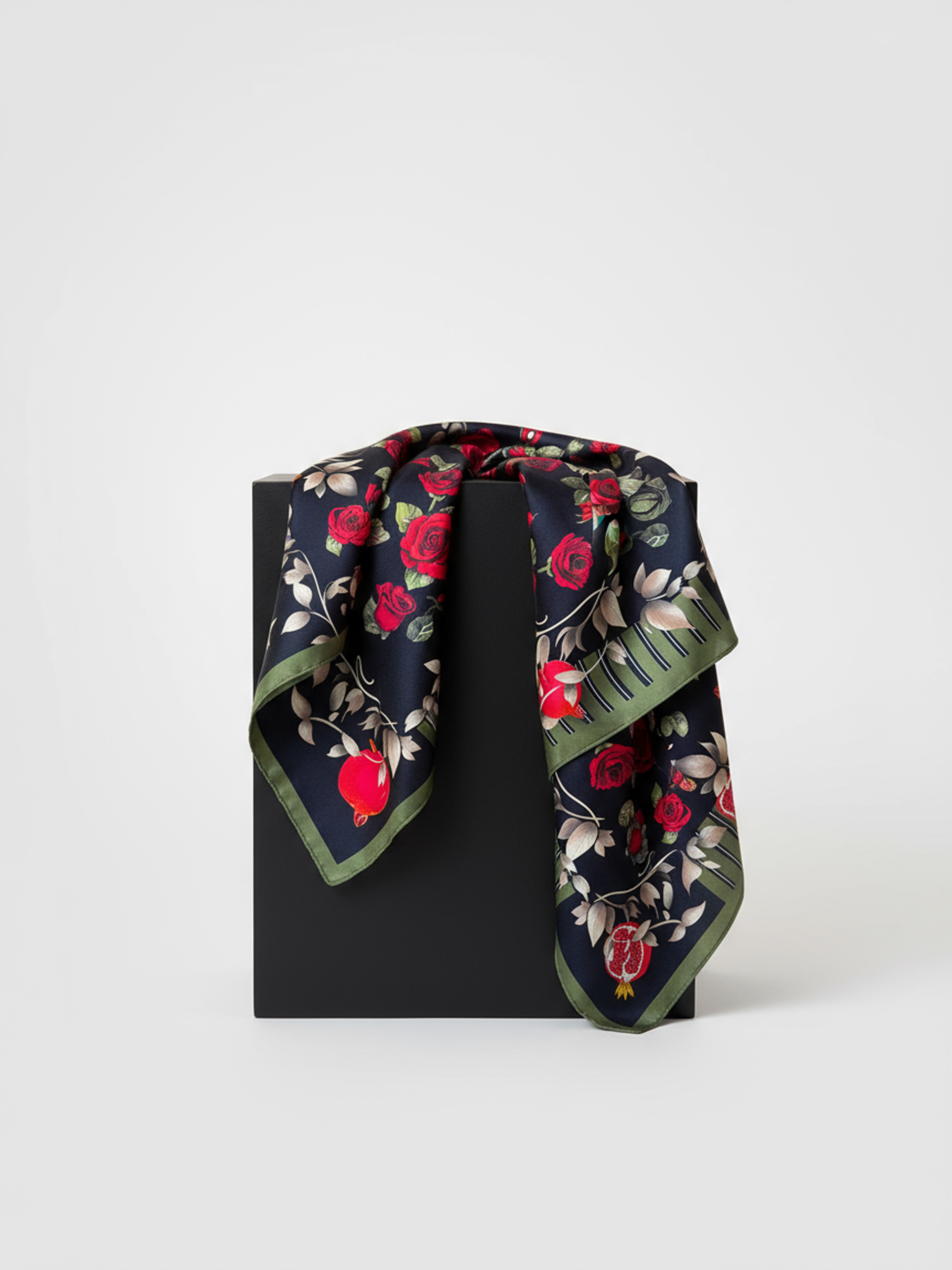 Silk Scarf - Roses