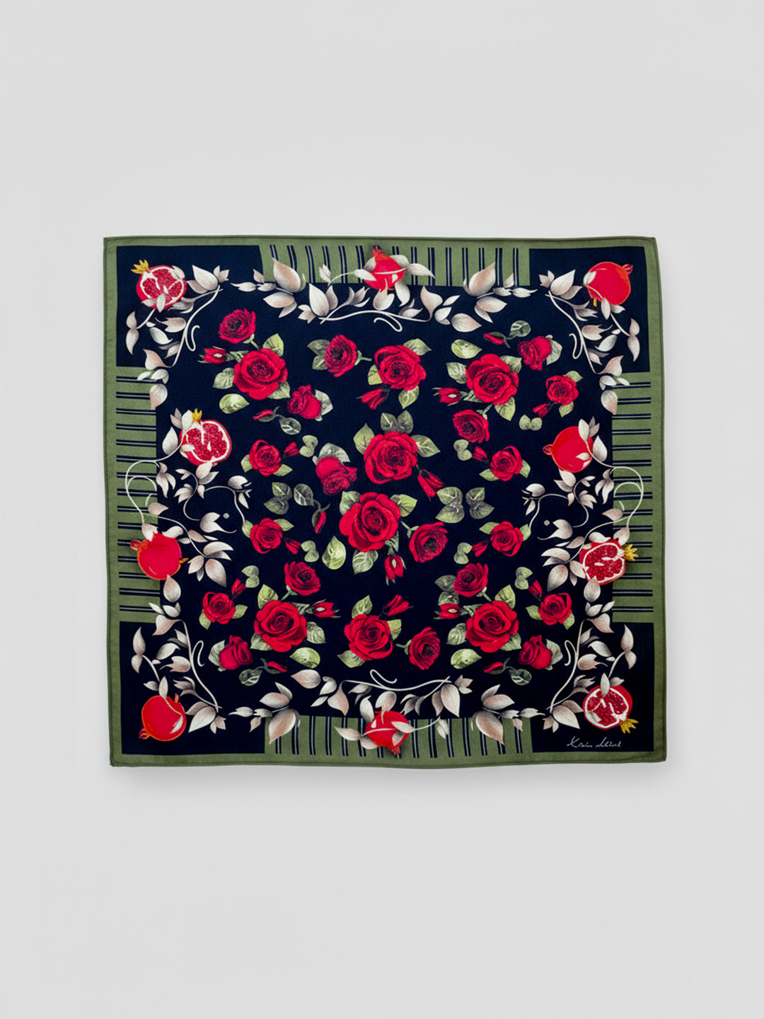Silk Scarf - Roses