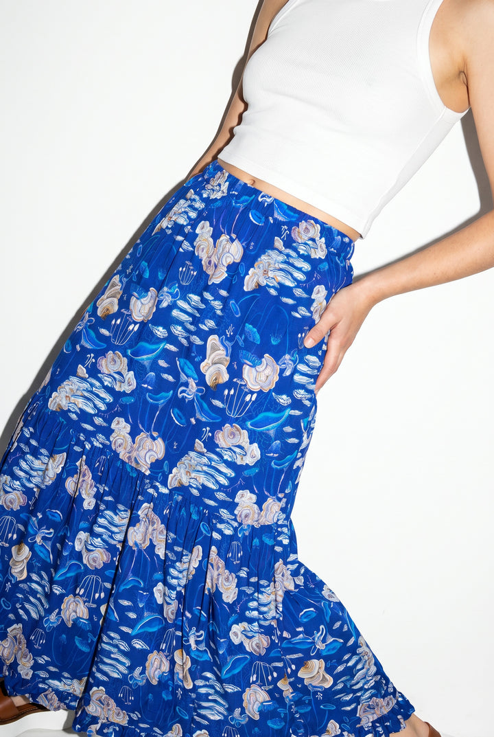 Tiered Maxi Skirt - Moonlit