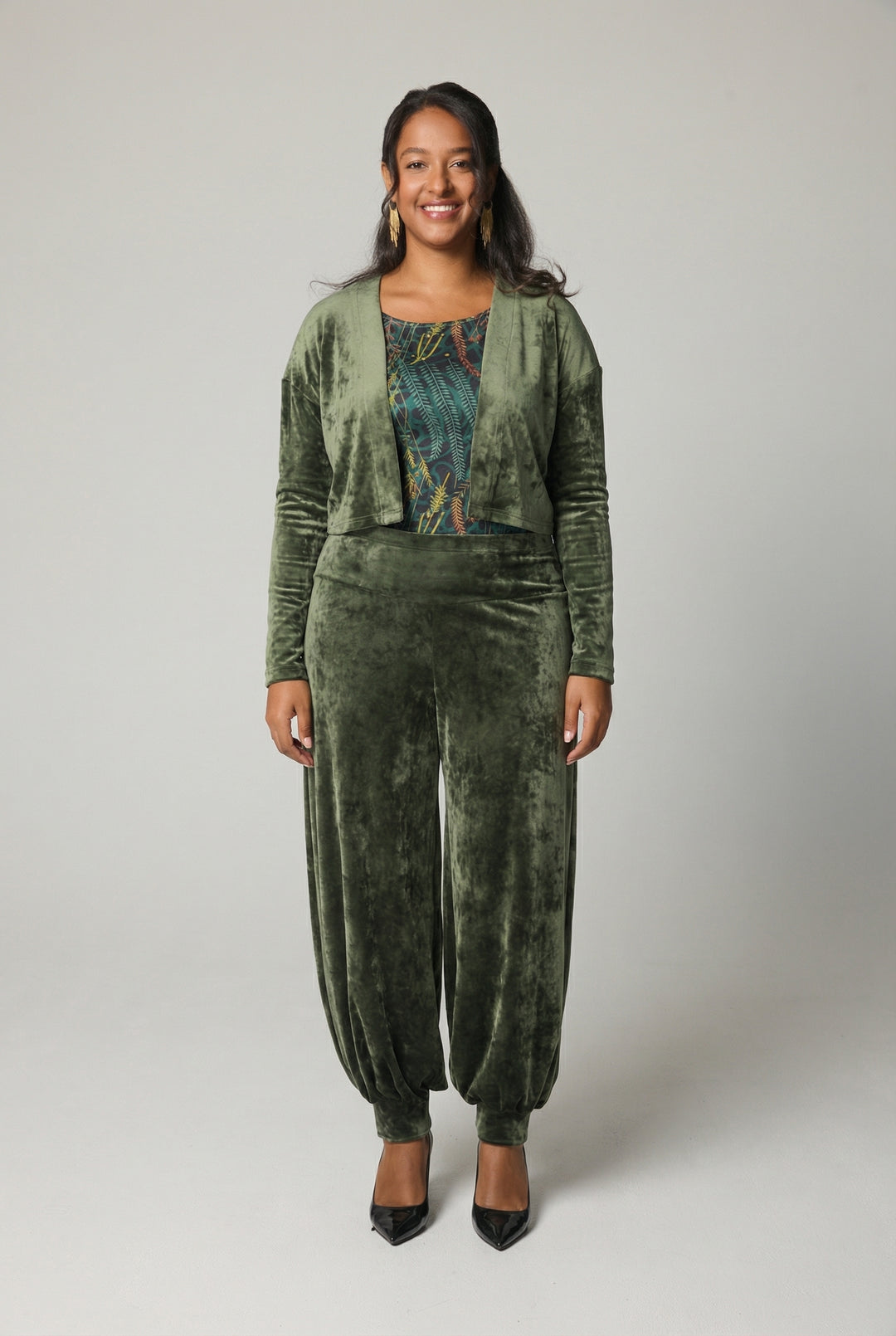 Velvet Pants - Green