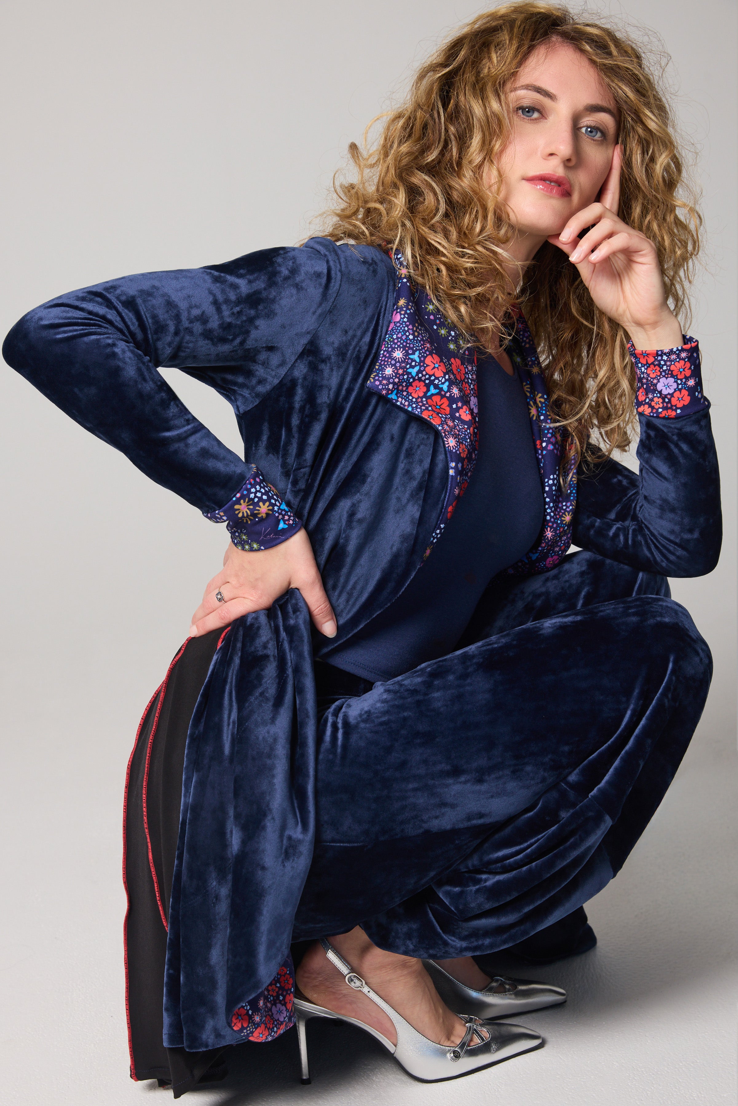 Velvet Pant - Navy