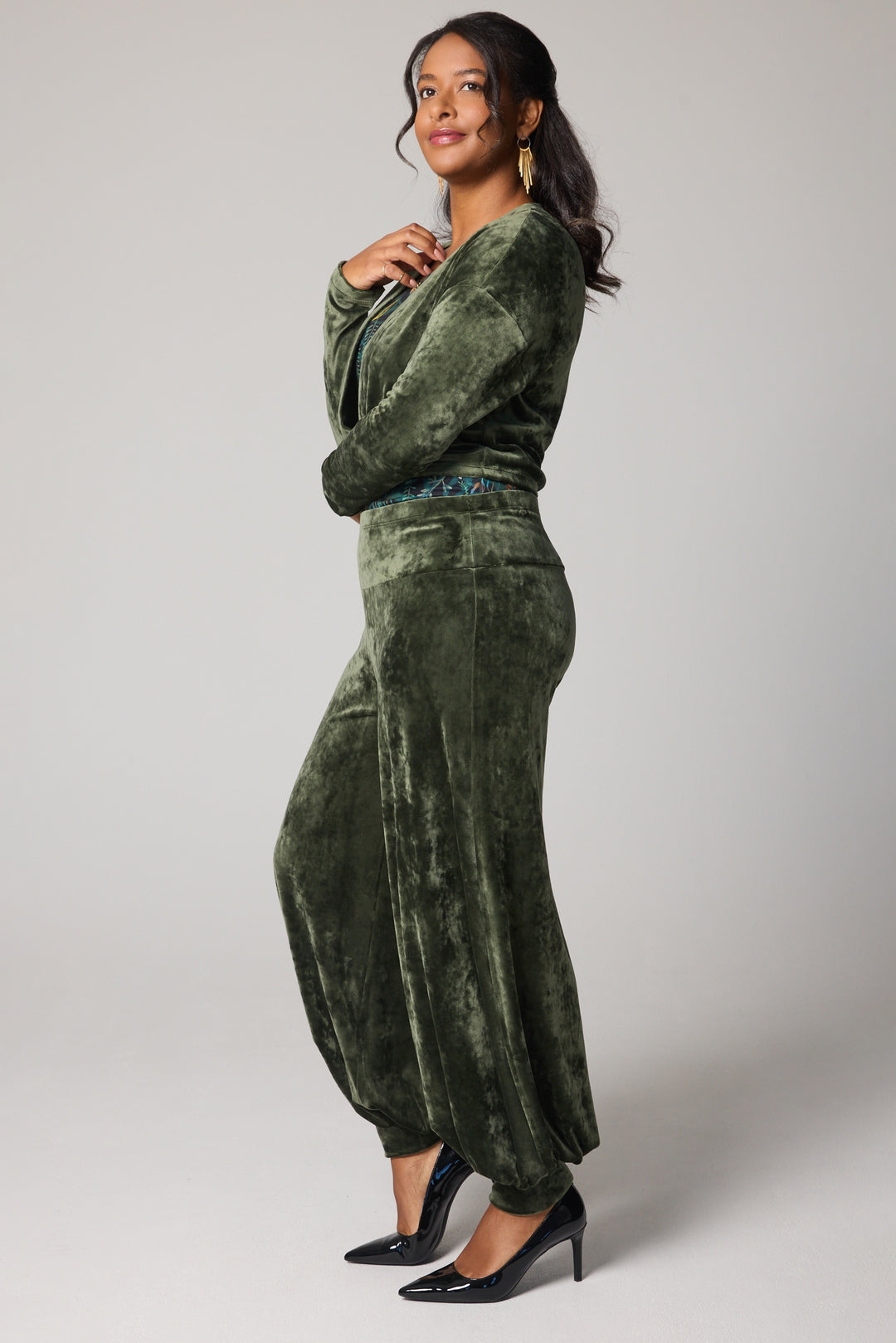 Velvet Pants - Green