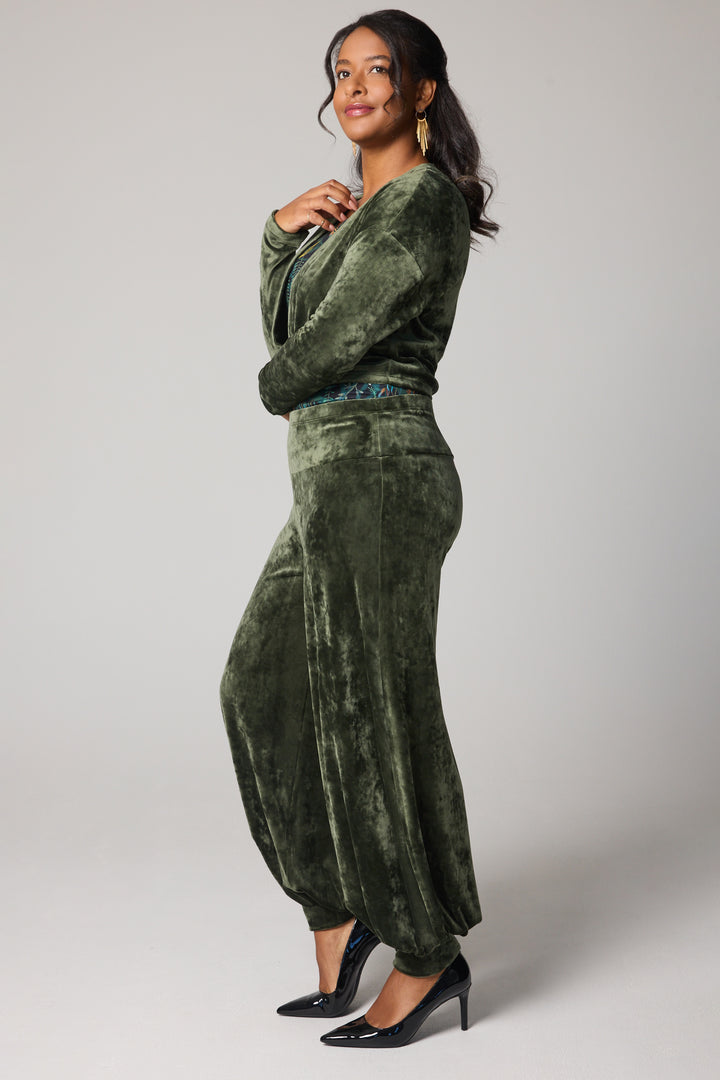 Velvet Pants - Green