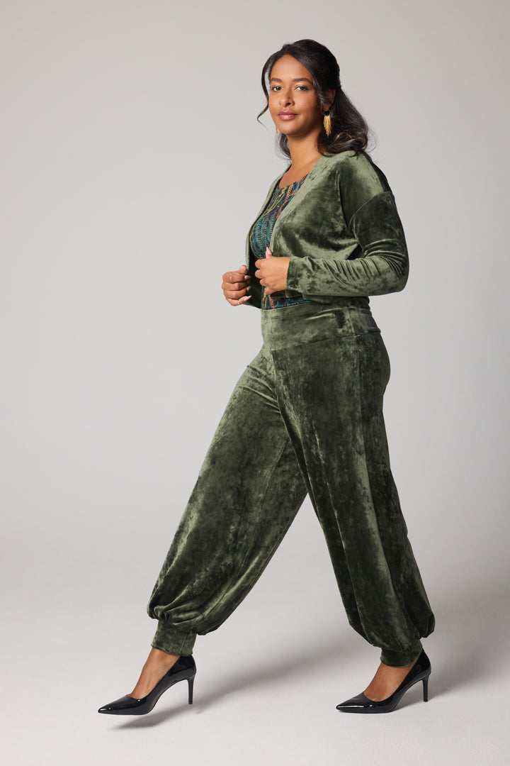 Velvet Pants - Green